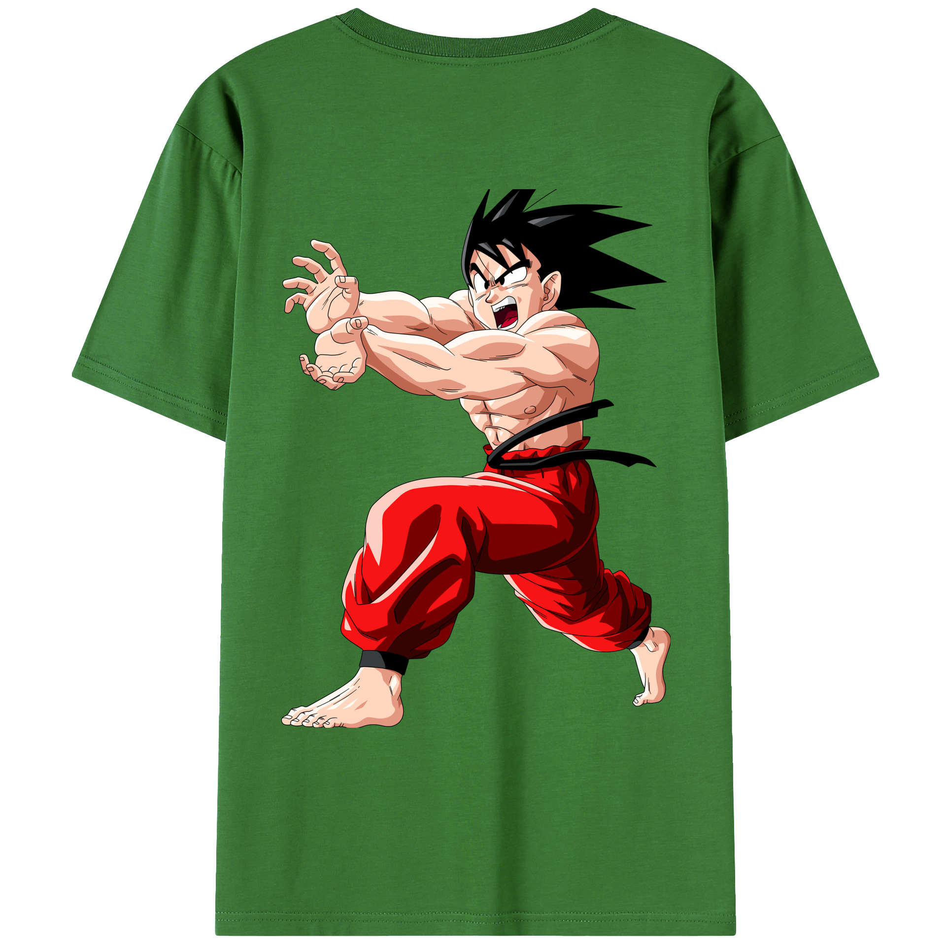 （画像用） ドラゴンボール 孫悟空（そん ごくう）Son Goku カカロット DRAGON BALL Kakarotto レディース半袖Tシャツ(バックプリント)